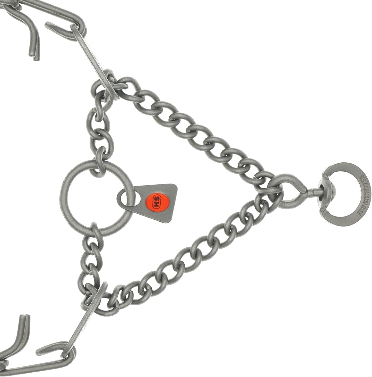 Matte Stainless Steel Scratch Resistant Dog Collar with Swivel D-Ring Training Collar for Small Dogs Made in Germany (16In X 2.25Mm (Neck Size up to 13 In) | Matte)