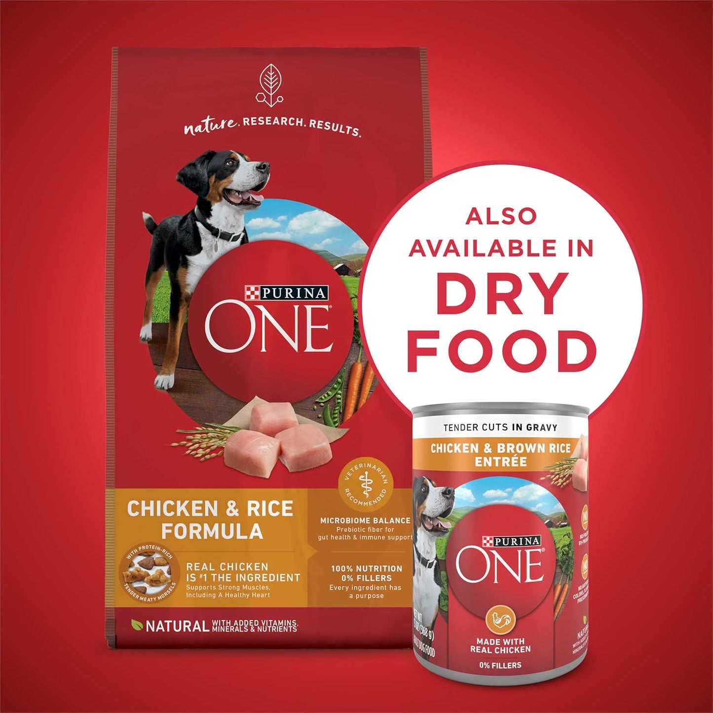 Tender Cuts in Wet Dog Food Gravy Chicken and Brown Rice Entree - (Pack of 12) 13 Oz. Cans