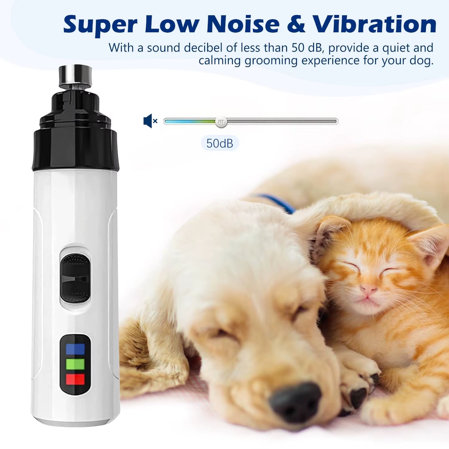 2024 New Silent Grind Pro for Dogs Silent Grind Pro Dog Nail Trimmer Electric Dog Nail Clippers Pet Paws Grooming Smoothing Tool