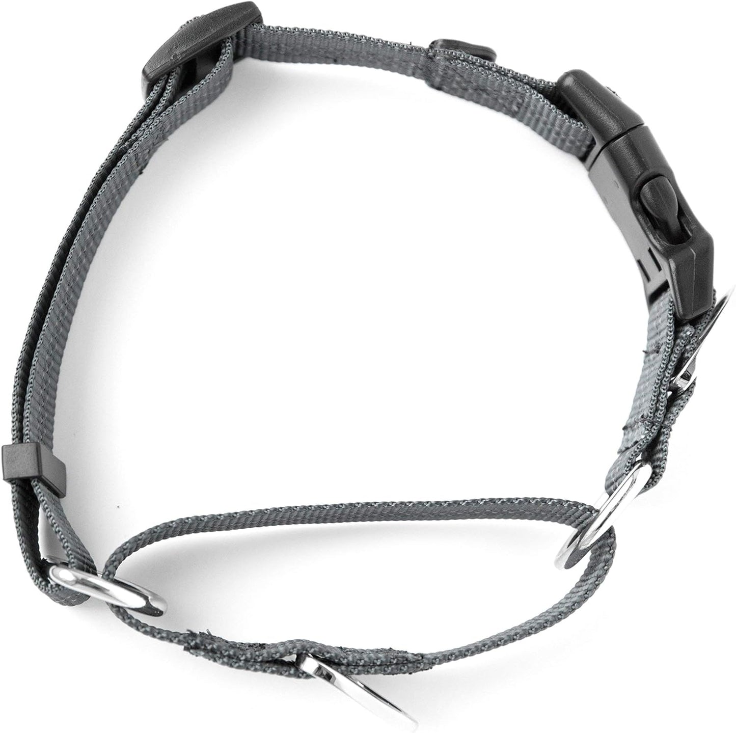 Martingale Nylon Training Collar. Our Trainer Approved Limited Slip Collar. Modified Cinch for Controlled Force for Optimal Training. Reflective Stitching to Keep Your Dog Safe