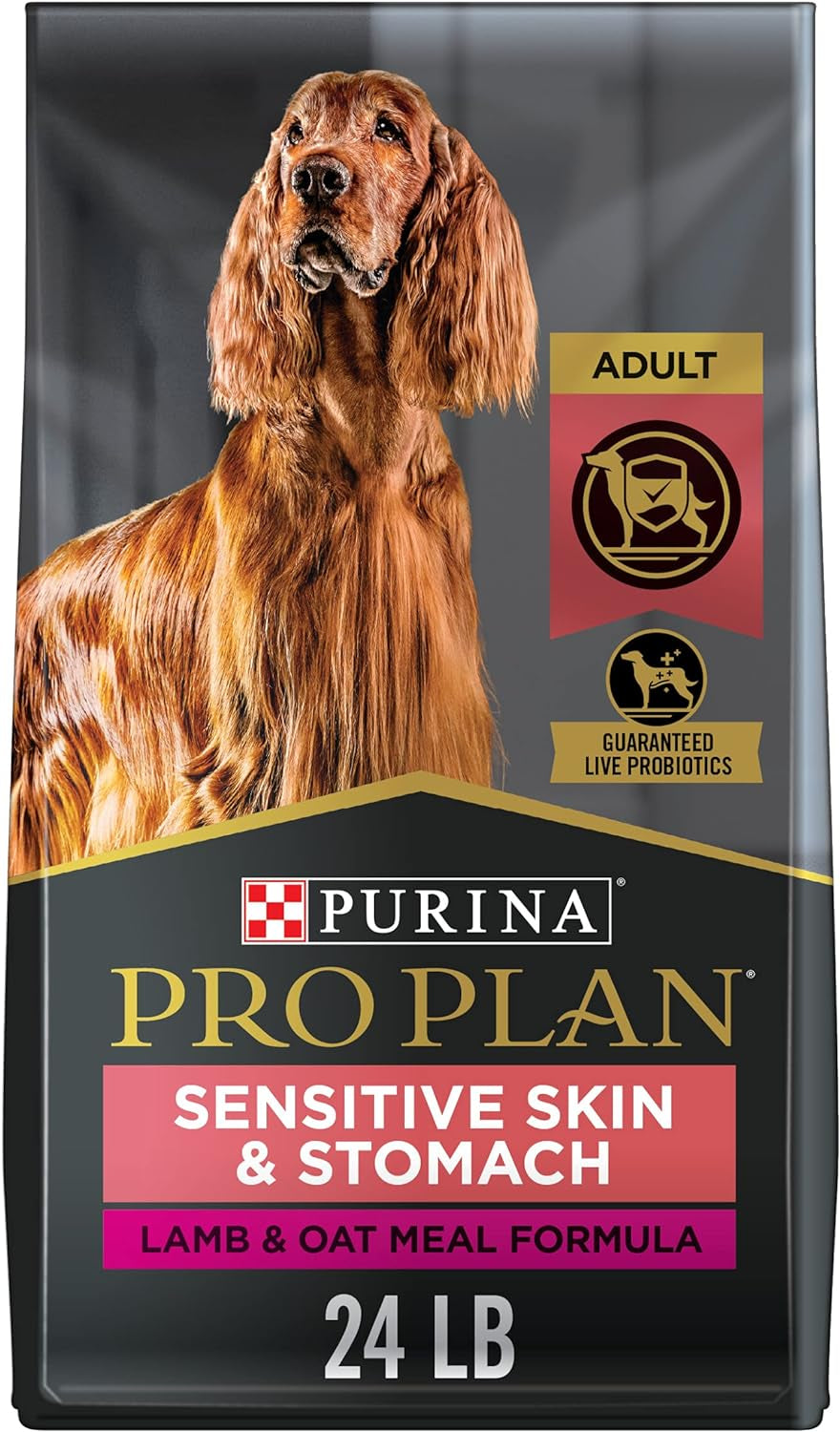 Sensitive Skin and Sensitive Stomach Dog Food Lamb and Oat Meal Formula - 24 Lb. Bag
