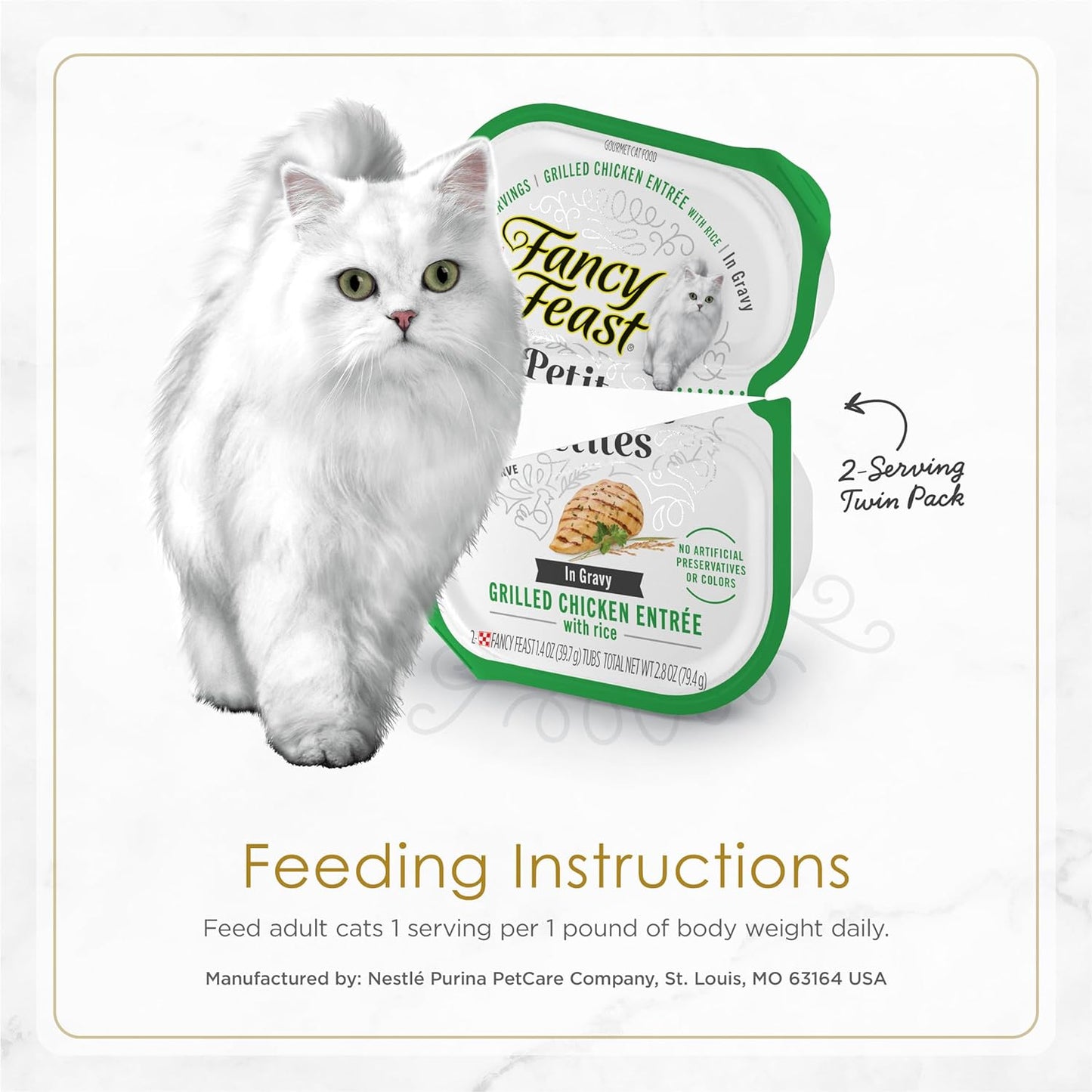 Purina Gourmet Wet Cat Food Variety Pack, Petites Gravy Collection, Break-Apart Tubs, 48 Servings - (Pack of 24) 2.8 Oz. Tubs