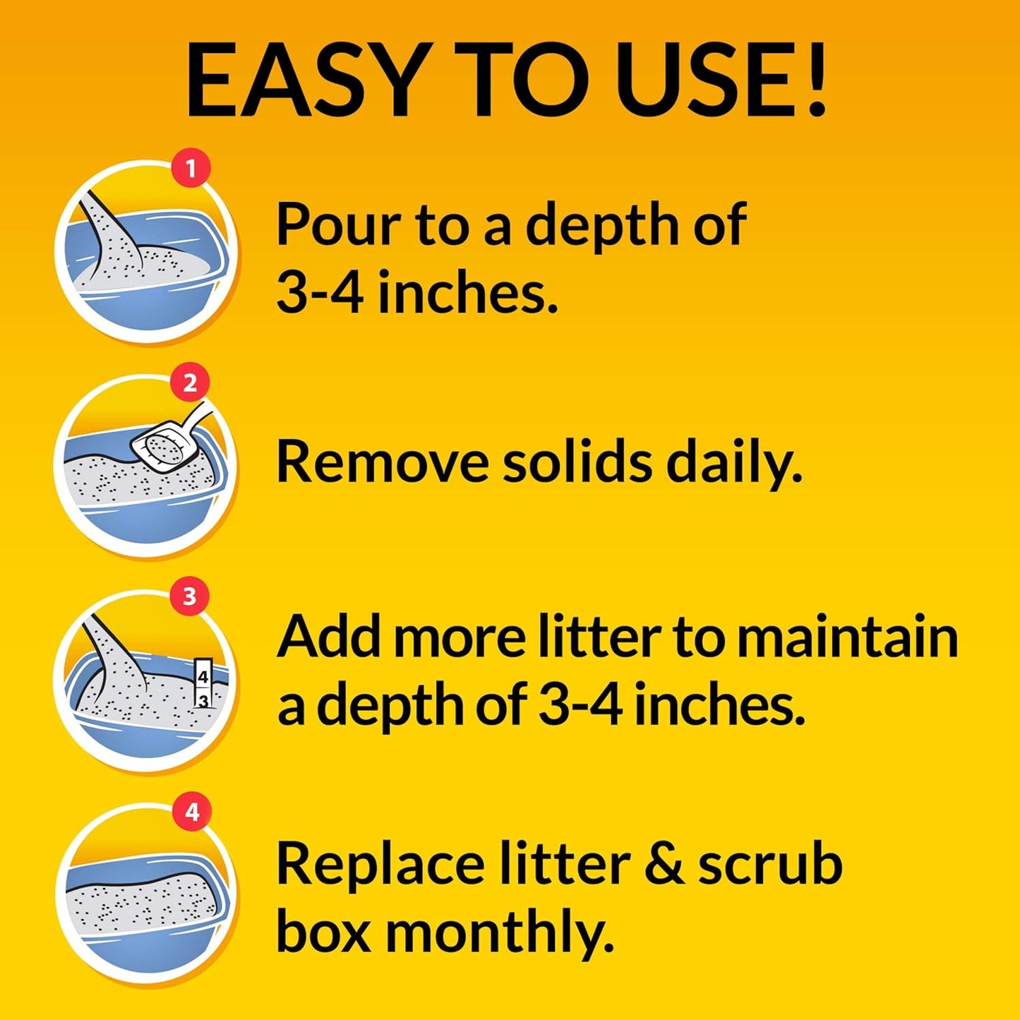 Purina Clumping Cat Litter, Tidy Max 4 in 1 Strength Multi Cat Litter - 38 Lb. Box