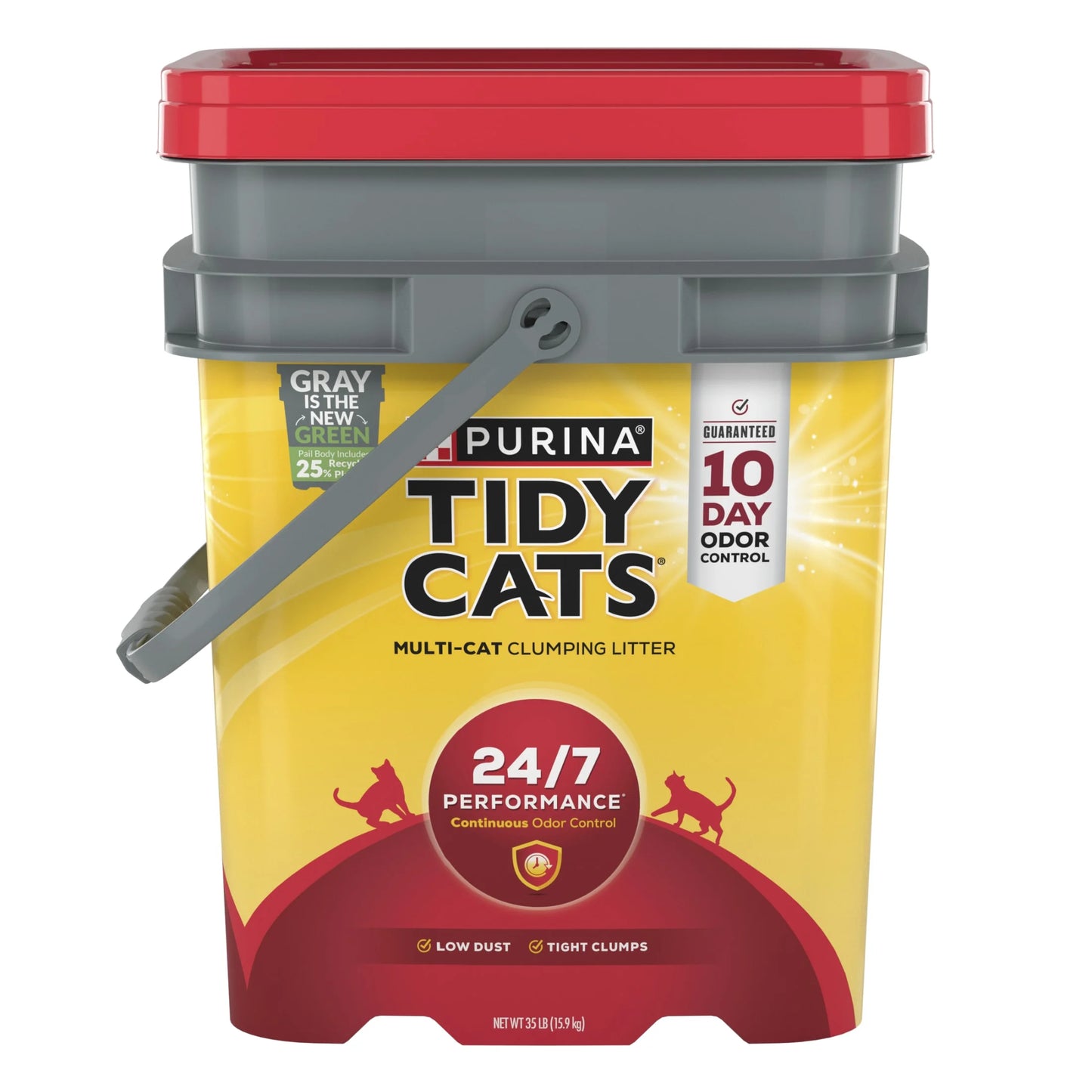 Purina 24/7 Clumping Cat Litter, Low Dust, Deodorizing, 35 Lb. Pail