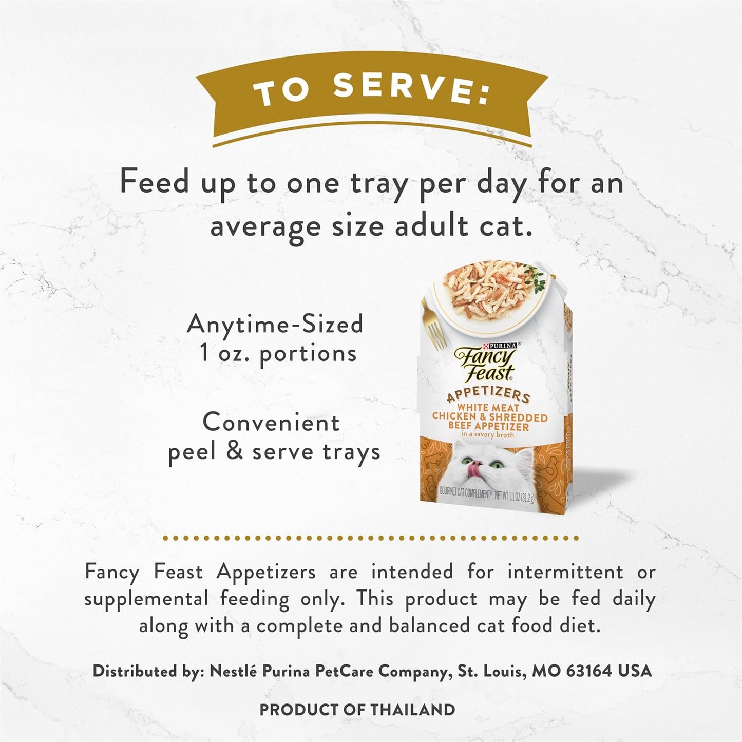 Purina Appetizers Lickable Grain Free Cat Food Topper White Meat Chicken and Shredded Beef Appetizer - (Pack of 10) 1.1 Oz. Trays