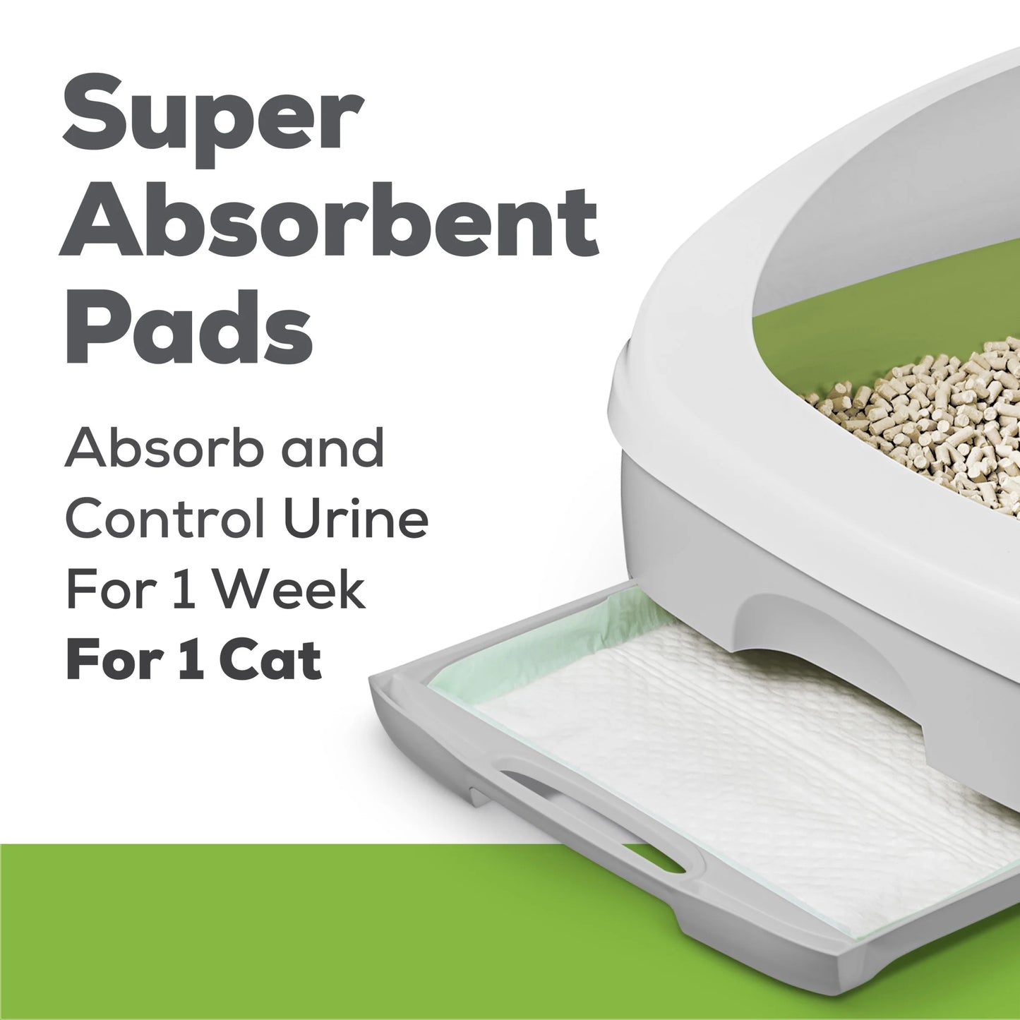 (4 Pack) Purina Breeze Absorbent Cat Litter Pads, 24/7 Odor Control, Refill Pack, 10 Ct. Pouch