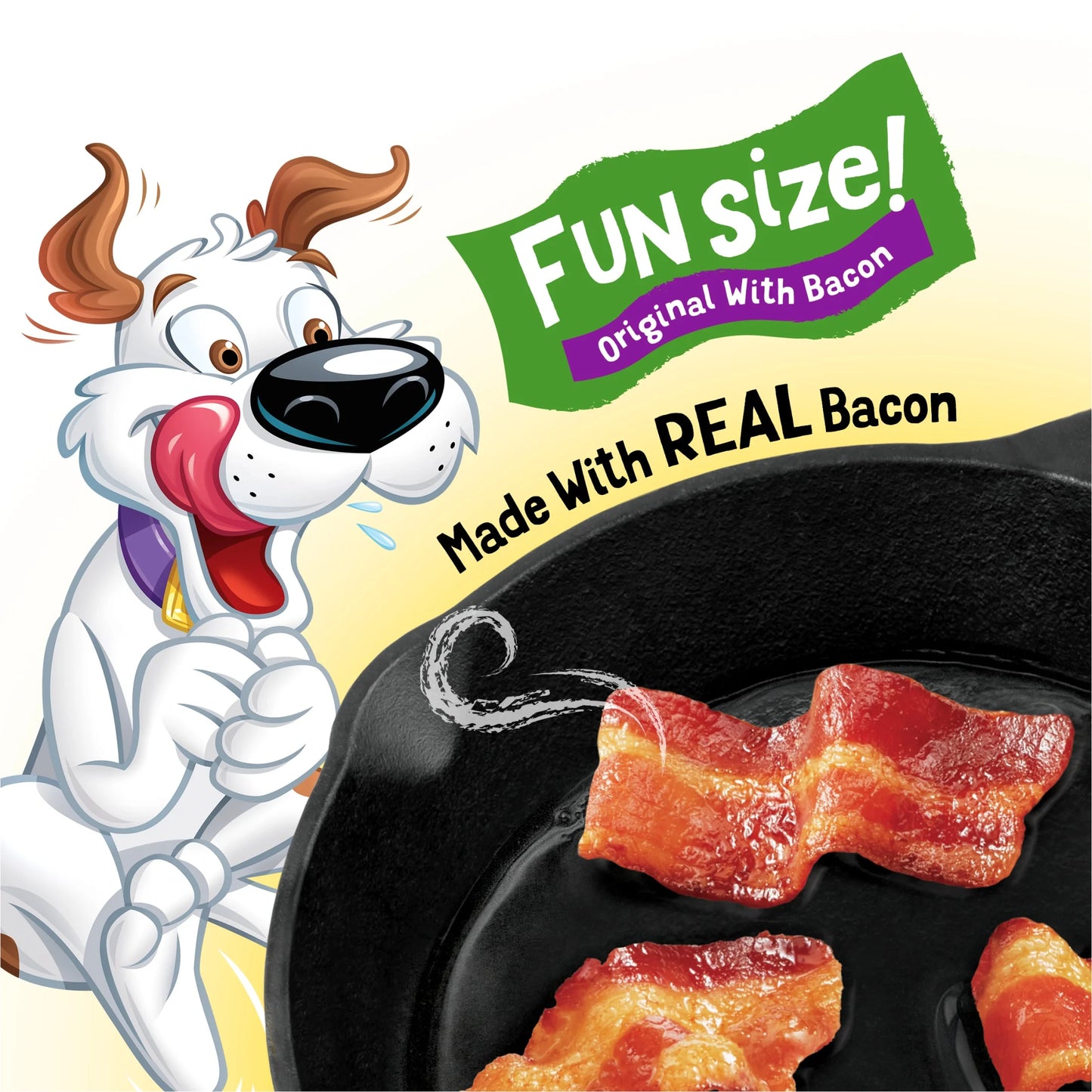 Purina Strips Small Dog Treats Fun Size Original with Bacon Flavor Tender Chews, 6 Oz Pouch