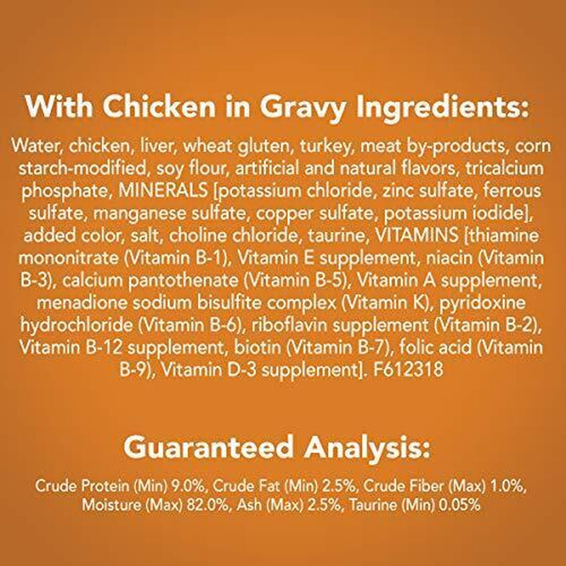(24 Pack) Friskies Gravy Wet Cat Food Shreds with Chicken 5.5 Oz. Cans.....