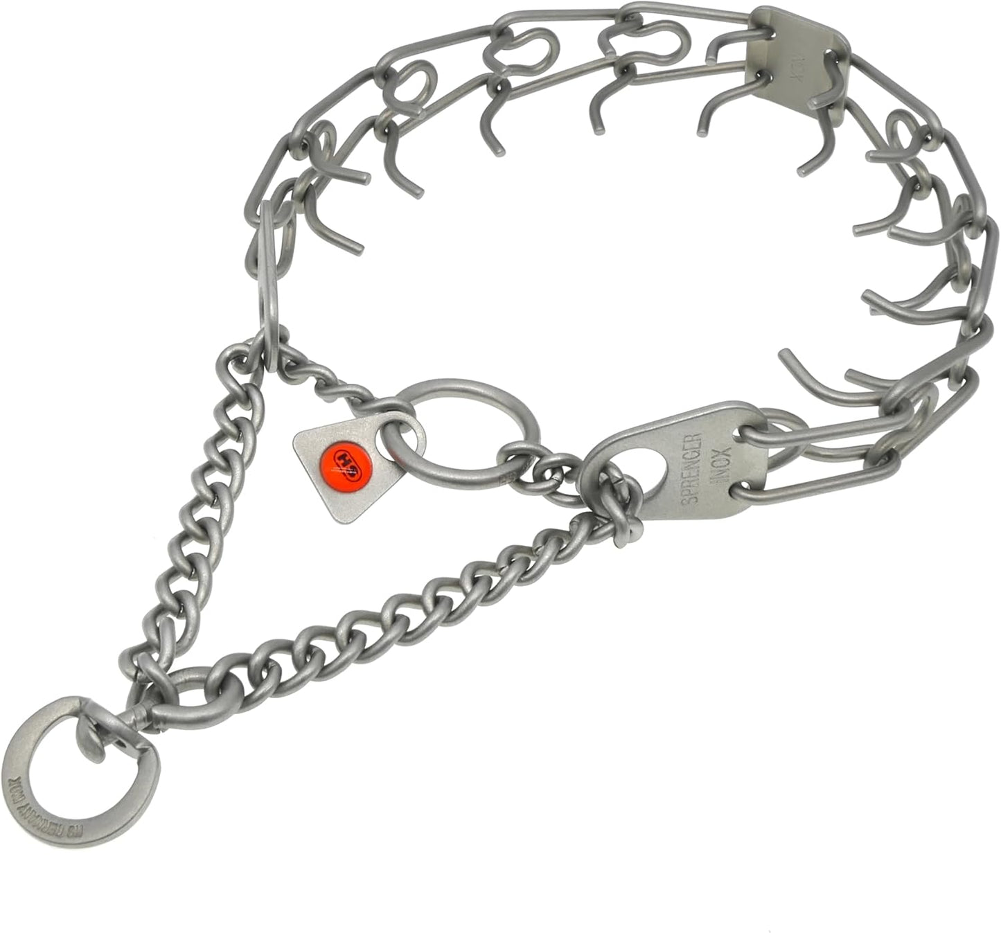 Matte Stainless Steel Scratch Resistant Dog Collar with Swivel D-Ring Training Collar for Small Dogs Made in Germany (16In X 2.25Mm (Neck Size up to 13 In) | Matte)