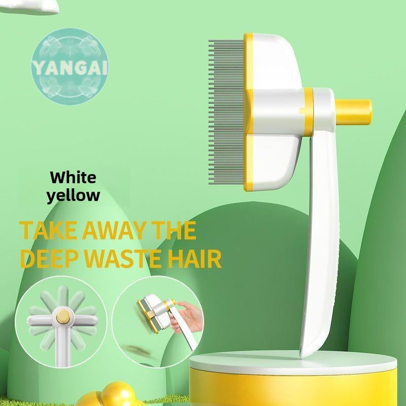 Cat and Dog Comb, Knot Removal and Floating Hair Removal Tool, Pet Self-Cleaning Comb, Long Hair Massage, Knotting and Hair Removal Special