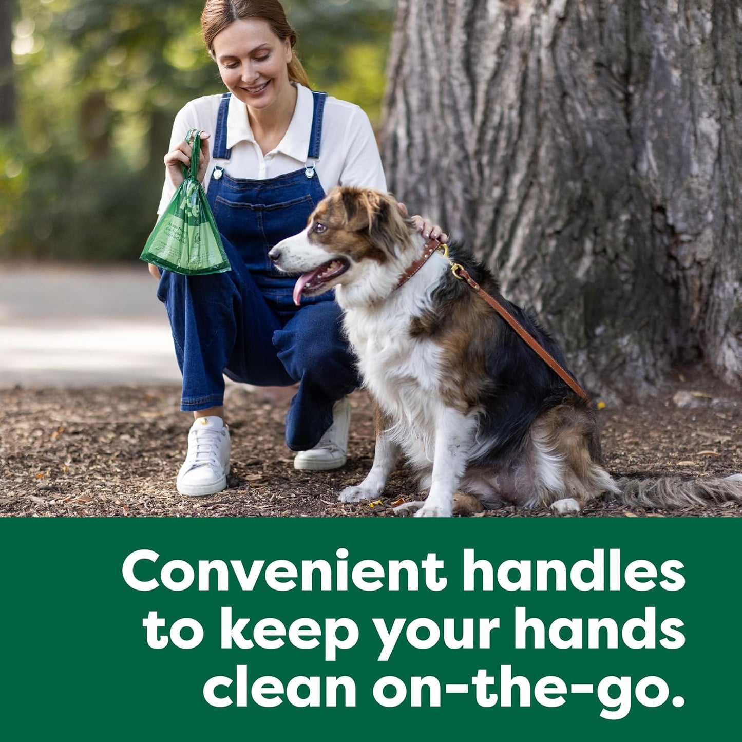Dog Poop Bags with Handles Value Pack, Easy Tie and Guaranteed Leakproof, Lavender, 600 Handle Bags