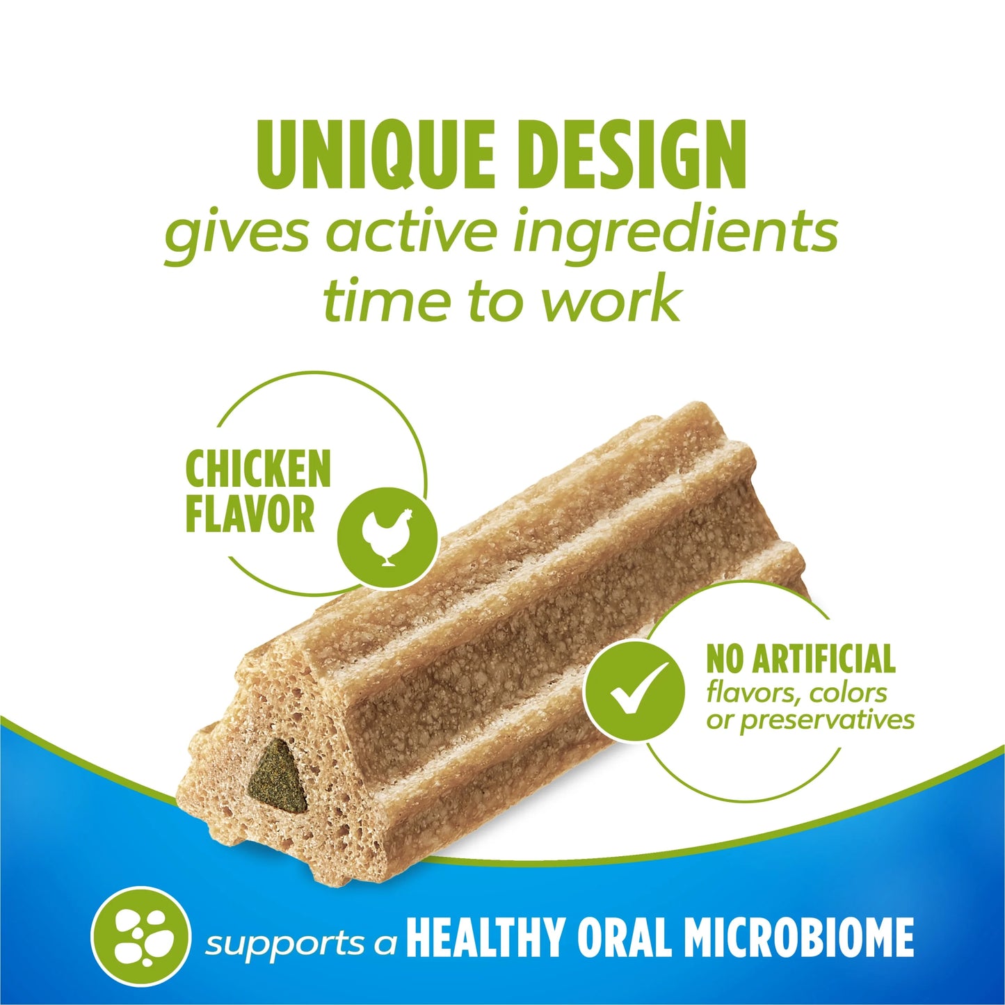 Activfresh Small & Medium Dog Treats with Chicken Chews, 15.5 Oz Pouch (21 Count)