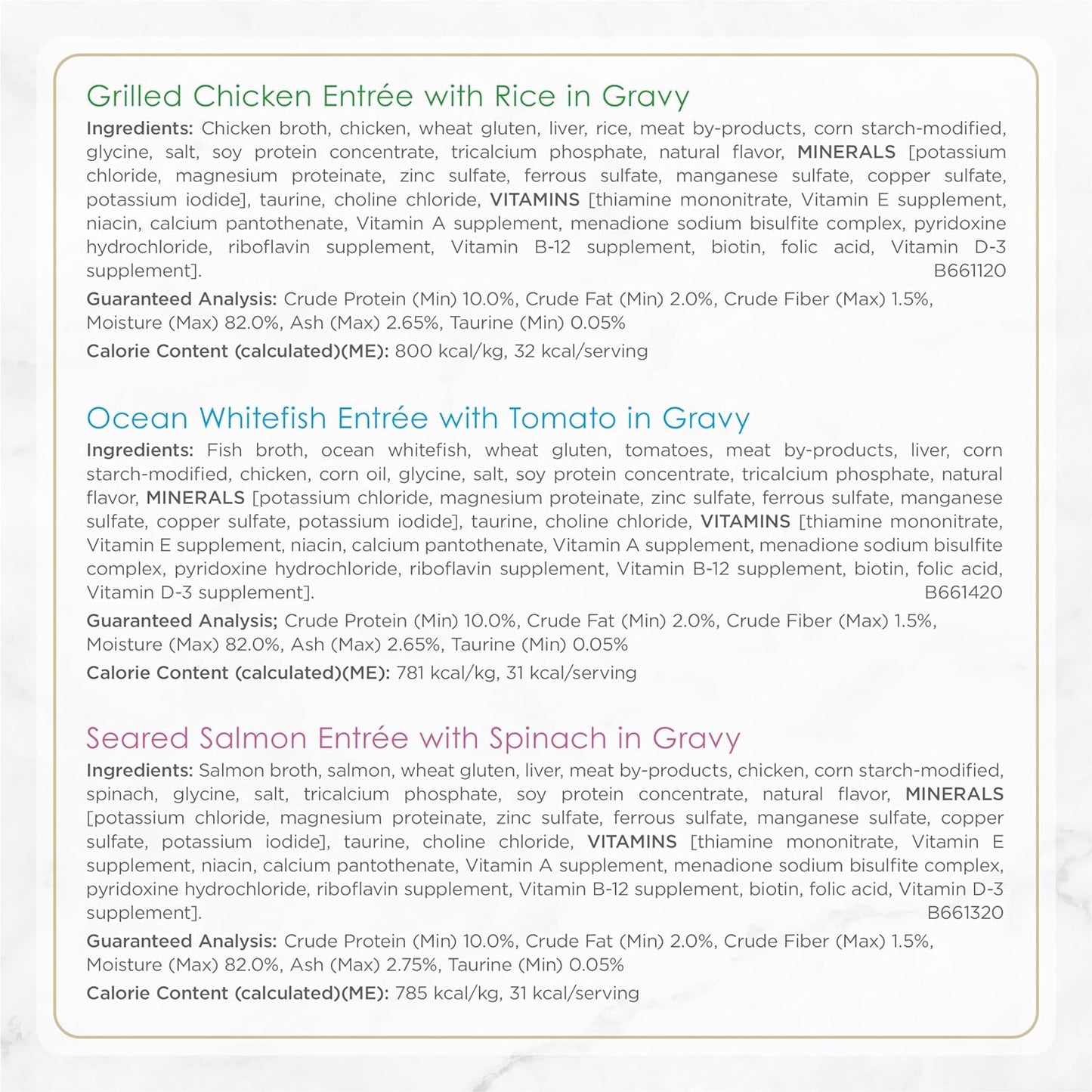 Purina Gourmet Wet Cat Food Variety Pack, Petites Gravy Collection, Break-Apart Tubs, 48 Servings - (Pack of 24) 2.8 Oz. Tubs