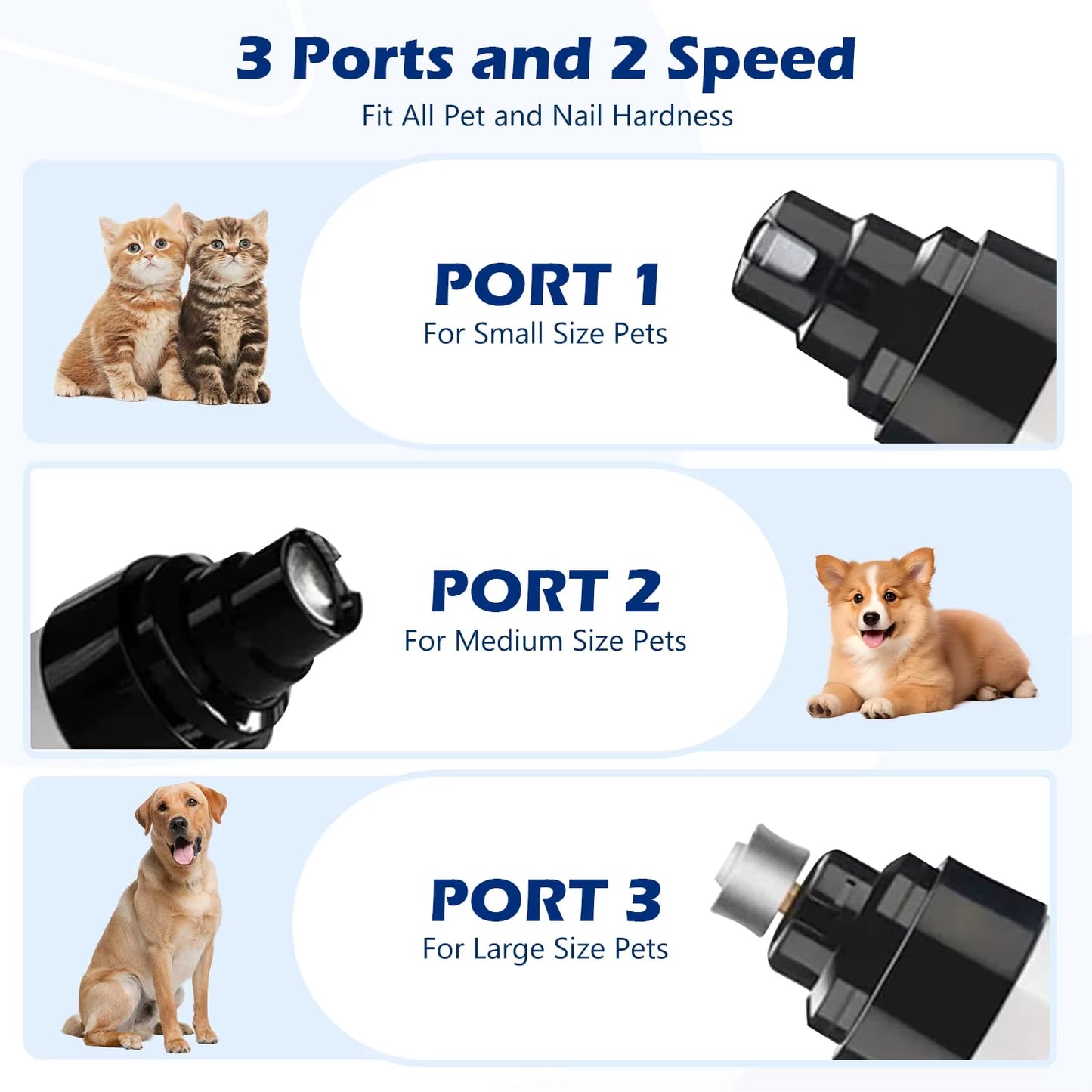 2024 New Silent Grind Pro for Dogs Silent Grind Pro Dog Nail Trimmer Electric Dog Nail Clippers Pet Paws Grooming Smoothing Tool