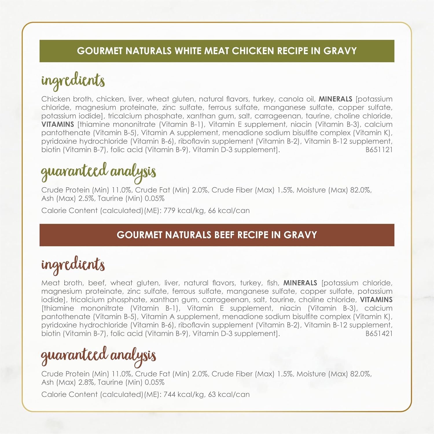 Purina  Wet Cat Food Variety Pack Gourmet Naturals Poultry and Beef Collection - (Pack of 30) 3 Oz. Cans
