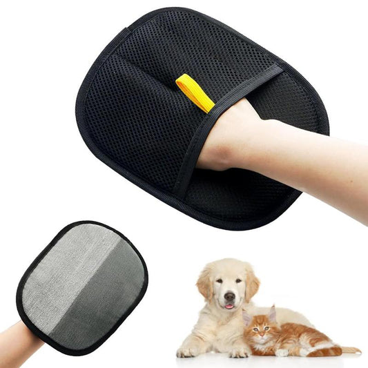 Pet Hair Removal Gloves, Electrostatic Removal Gloves for Pet Hair, Double-Sided Grooming Gloves for Dog & Cat, Reusable Pet Hair Remover Glove for Carpet, Couch, Clothing, Furniture 2025 New