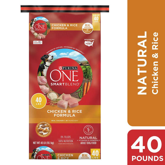 Smartblend Natural Adult Chicken & Rice Dry Dog Food，40 Lb. Bag