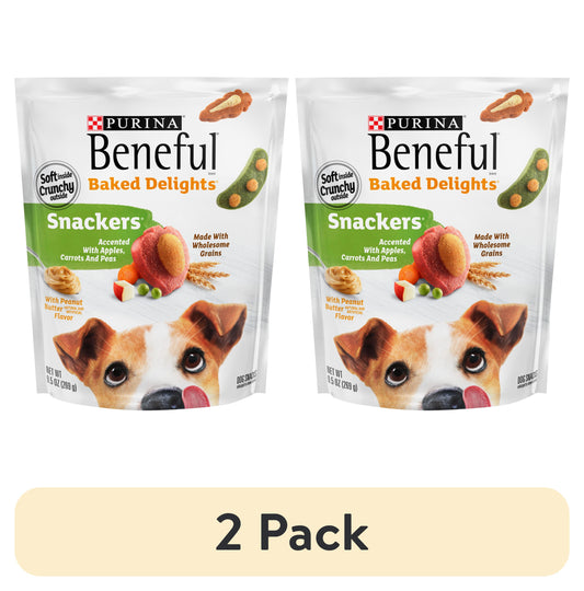 (2 Pack)   Dog Training Treats for Dogs, Baked Delights Snackers