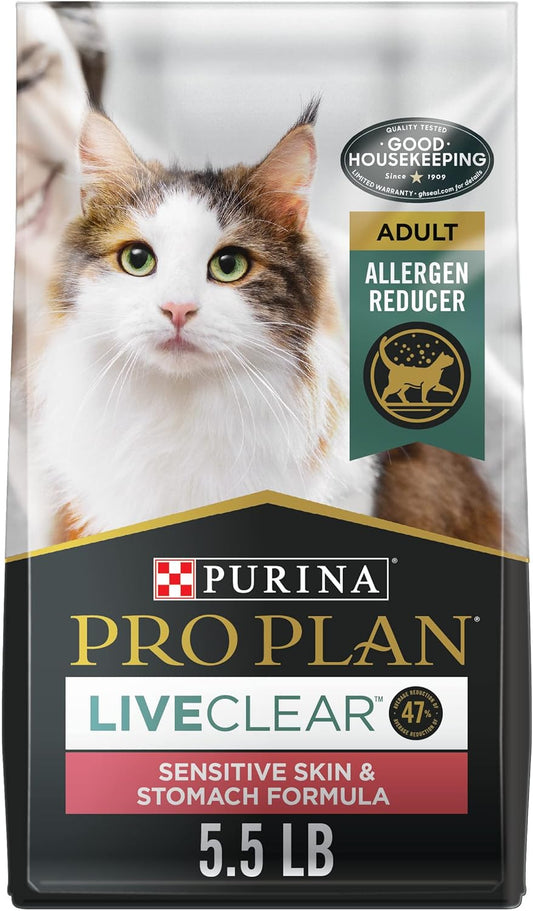 Allergen Reducing, High Protein Cat Food, LIVECLEAR Turkey and Oatmeal Formula - 5.5 Lb. Bag