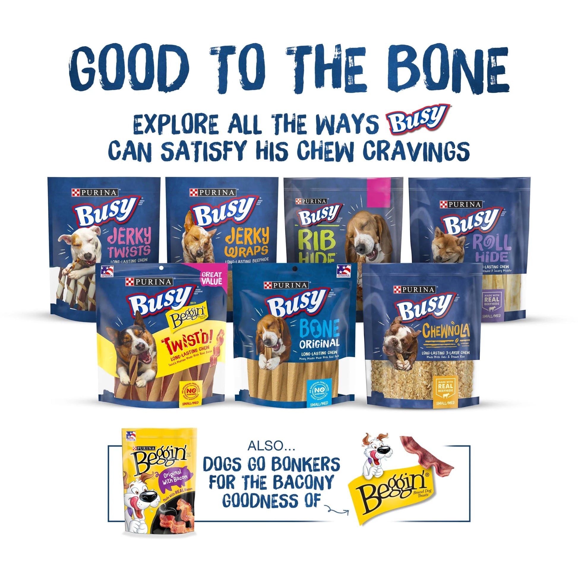 Purina  with Beggin' Twist'D Small & Medium Dog Treats with Cheddar, 36 Oz Pouch (10 Count)