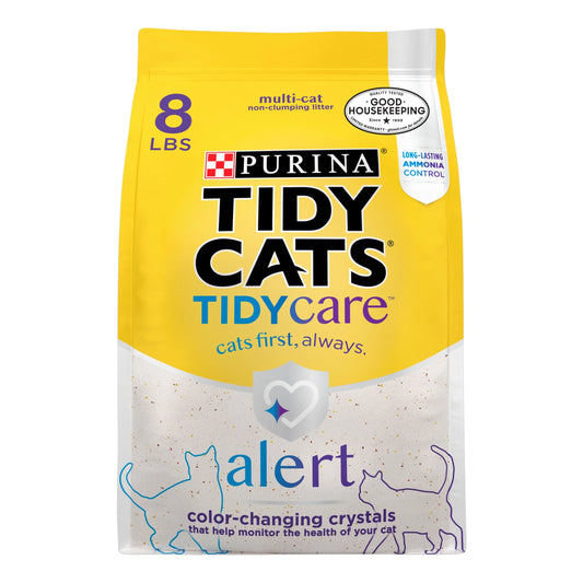 Purina  Tidy Care Alert Health Monitoring Cat Litter with Silica Crystals, 8 Lb Box