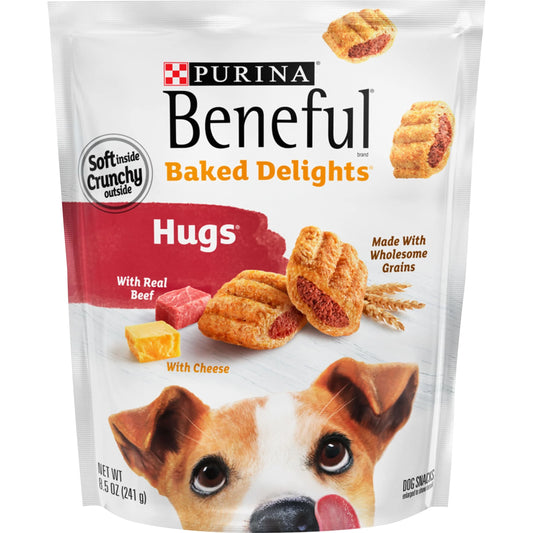 Purina  Baked Delights Hugs with Real Beef and Cheese Oven Baked Dog Treats
