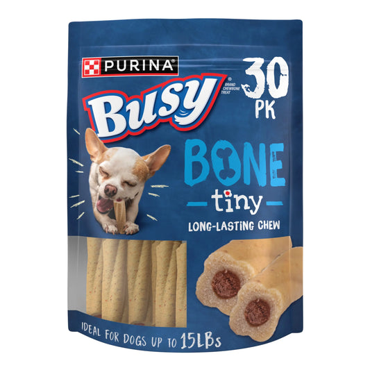 (4 Pack) Purina  up to 15 Lbs Dog Treats Original Pork, Long-Lasting Chews, 17 Oz Pouch (30 Count)