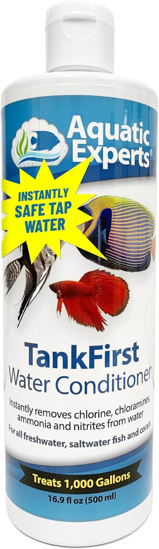 Tankfirst Complete Aquarium Water Conditioner - Fish Water Conditioner, Instantly Removes Chlorine, Chloramines, and Detoxifies Ammonia from Fish Tank (Tankfirst Regular, 500 Ml)