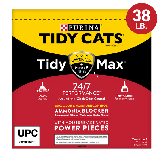 Purina Tidy Cats  Clumping Cat Litter, Odor Control 24/7, 38 Lb. Box
