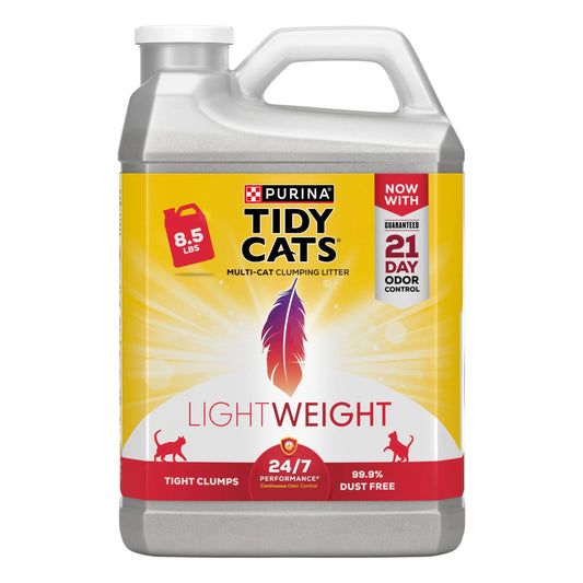 Purina  Lightweight Clumping Cat Litter, Low Dust, 24/7 Odor Control, 8.5 Lb. Jug