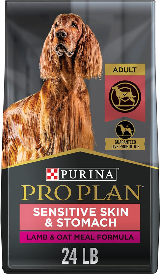 Sensitive Skin and Sensitive Stomach Dog Food Lamb and Oat Meal Formula - 24 Lb. Bag