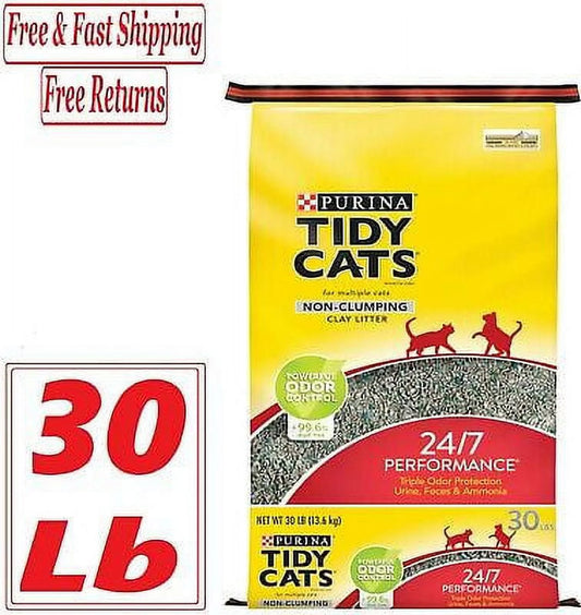Non Clumping Multi Cat Litter 30 Lb. Bag - 24/7 Performance