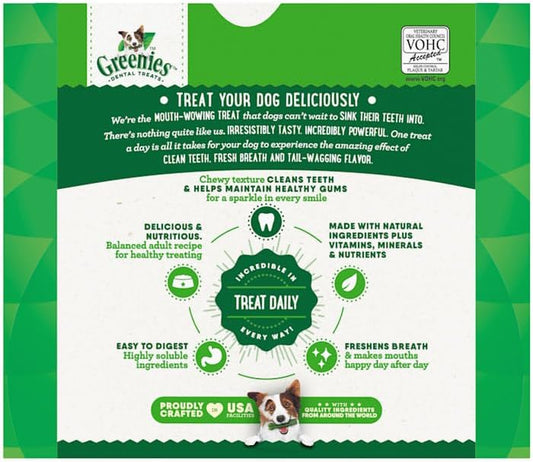 Original Large Natural Dental Care Dog Treats, 54 Oz. Pack (34 Treats)