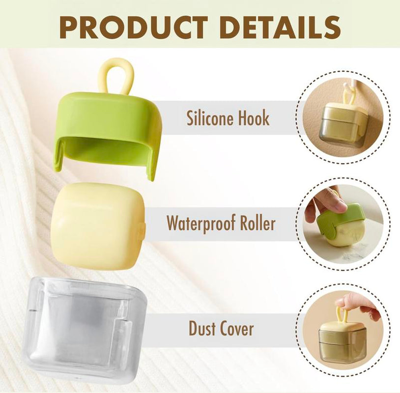 Buy 1 Get 1 Free [BOGO] - Mini Lint Roller - Reusable Portable Washable Sticky Lint Roller for Pet Hair Removal, Travel Size, Dust Proof Cleaning Tool