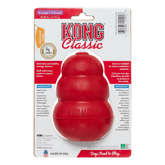 Classic Dog Chew Toy, Red, Extra Large 5 Inches