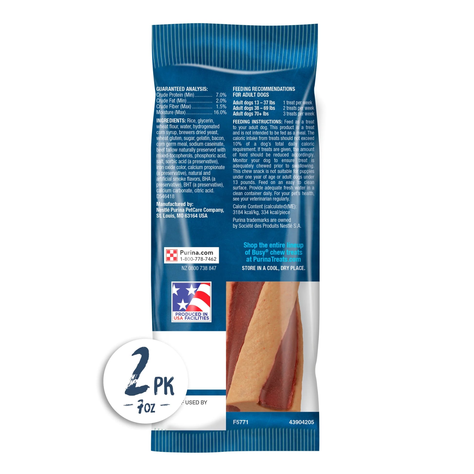 Purina  with Beggin' Twist'D Small & Medium Dog Treats with Real Bacon, 7 Oz Pouch (2 Count)