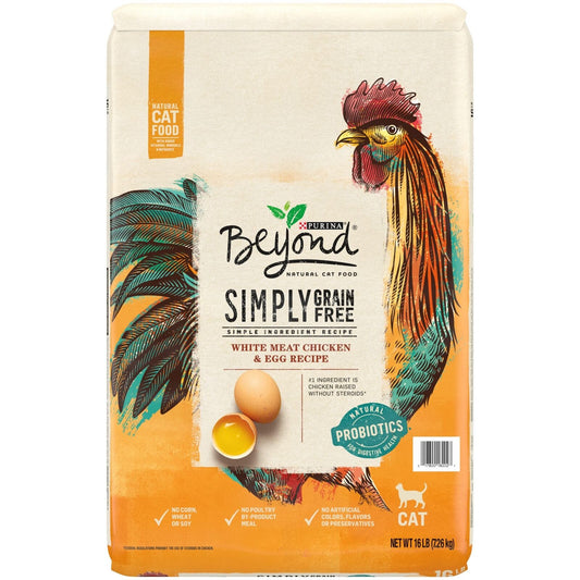 Purina beyond Grain Free, Natural Dry Cat Food, Grain Free White Meat Chicken...