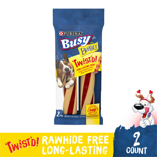 Purina  with Beggin' Twist'D Small & Medium Dog Treats with Real Bacon, 7 Oz Pouch (2 Count)