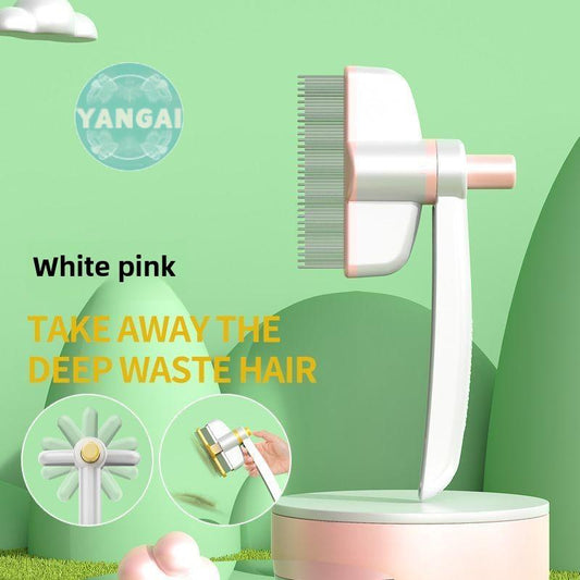 Cat and Dog Comb, Knot Removal and Floating Hair Removal Tool, Pet Self-Cleaning Comb, Long Hair Massage, Knotting and Hair Removal Special