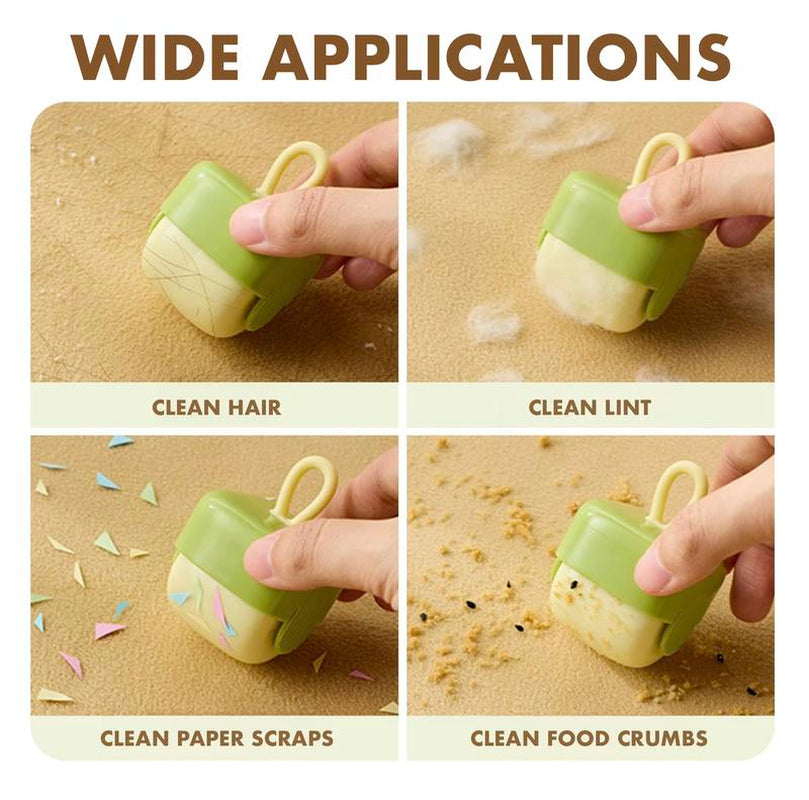 Buy 1 Get 1 Free [BOGO] - Mini Lint Roller - Reusable Portable Washable Sticky Lint Roller for Pet Hair Removal, Travel Size, Dust Proof Cleaning Tool