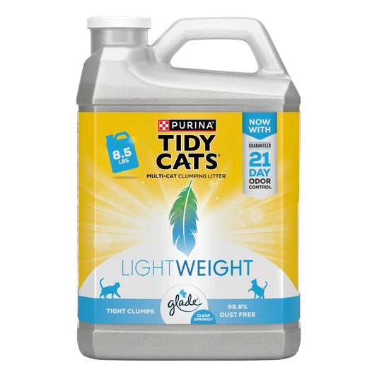Purina  Lightweight Clumping Cat Litter, Low Dust, 24/7 Odor Control 8.5 Lb. Jug