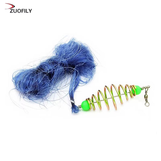 New Design Copper Spring Shoal Fishing Net Netting Luminous Beads Swivel Fishing Lure Fishing Hooks Fishing Tackle