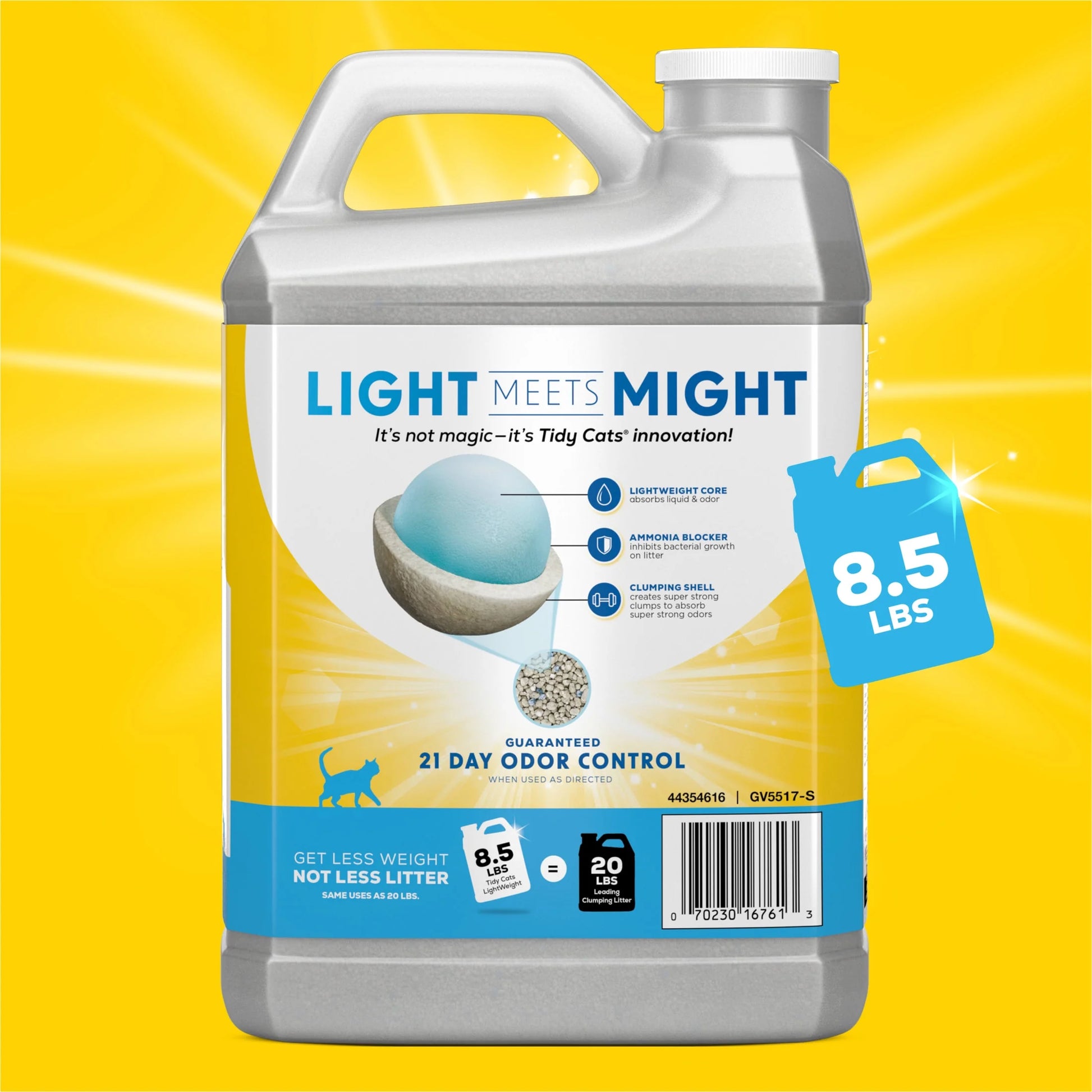 Purina  Lightweight Clumping Cat Litter, Low Dust, 24/7 Odor Control 8.5 Lb. Jug