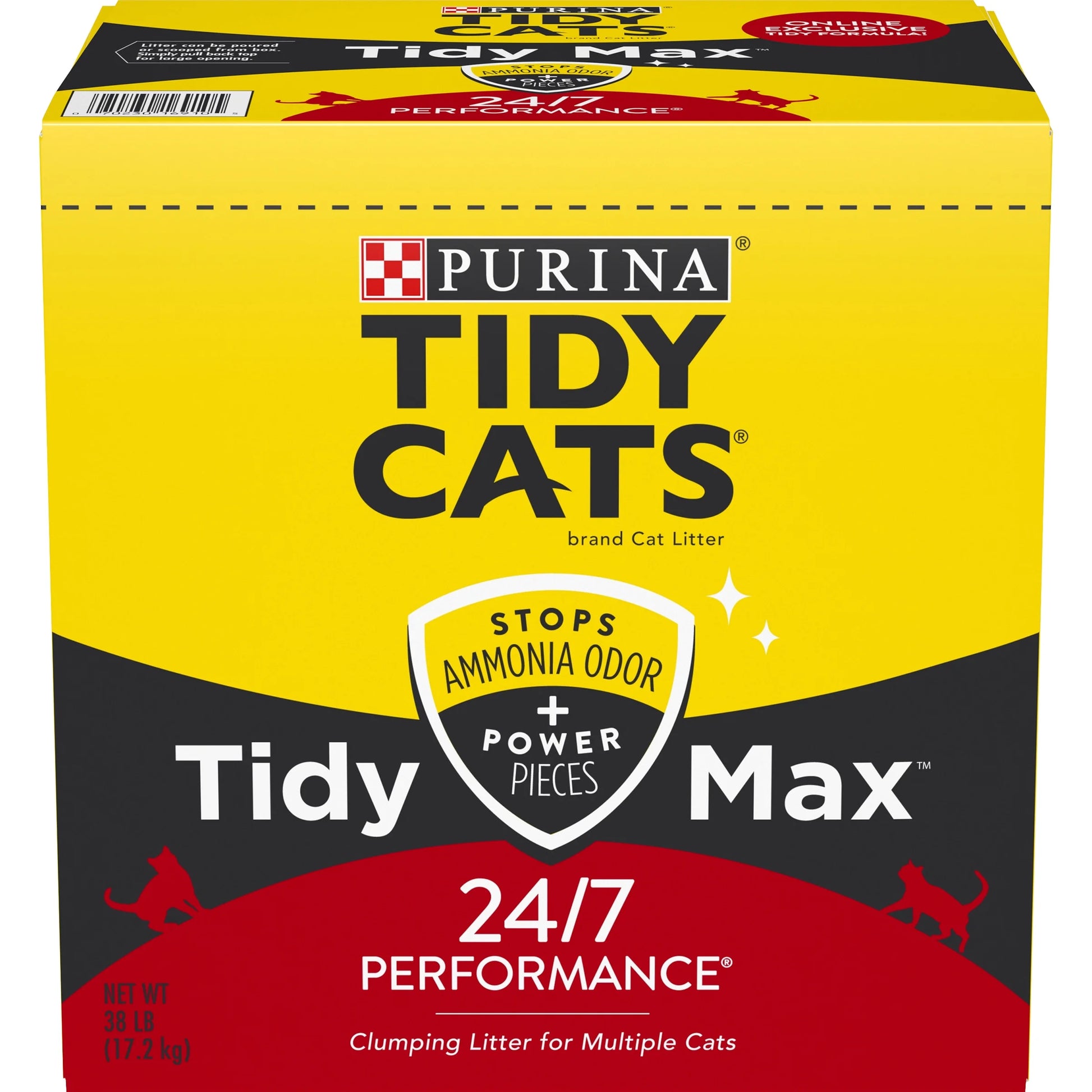 Purina Tidy Cats  Clumping Cat Litter, Odor Control 24/7, 38 Lb. Box