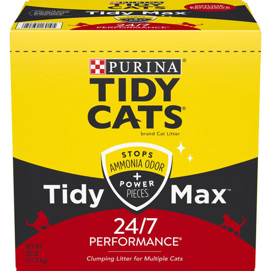 Purina Tidy Cats  Clumping Cat Litter, Odor Control 24/7, 38 Lb. Box