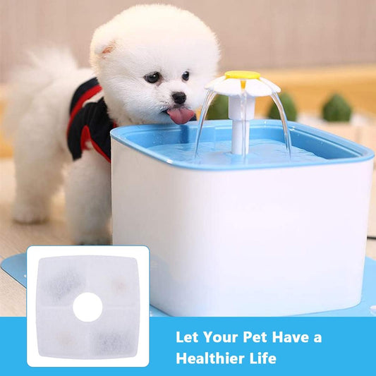 Cat Water Fountain Filter, Square 8 Packs Pet Water Fountain Filters, Cat Water Fountain Filter Replacement for Cat Water Fountain in 84Oz/2.5L