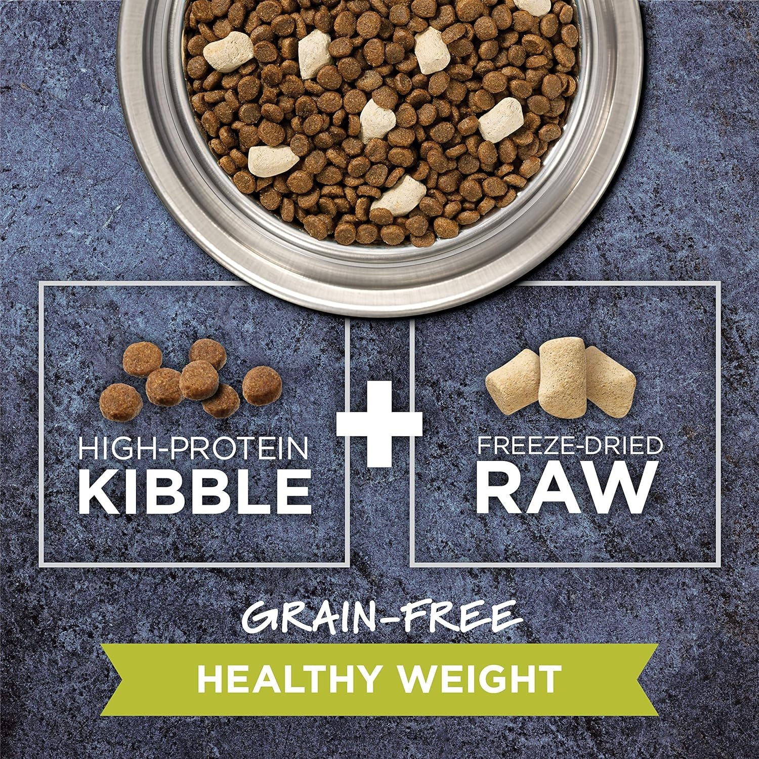 Raw Boost Healthy Weight, Natural Dry Cat Food with Freeze Dried Pieces, Grain Free Recipe - Real Chicken, 10 Lb. Bag