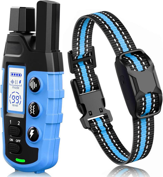 Dog Shock Collar - 3300Ft Training Collar with Remote for 5-120Lbs Small Medium Large Dogs Rechargeable Waterproof E Collar with Beep (1-8), Shake(1-16), Safe Shock(1-99) Modes