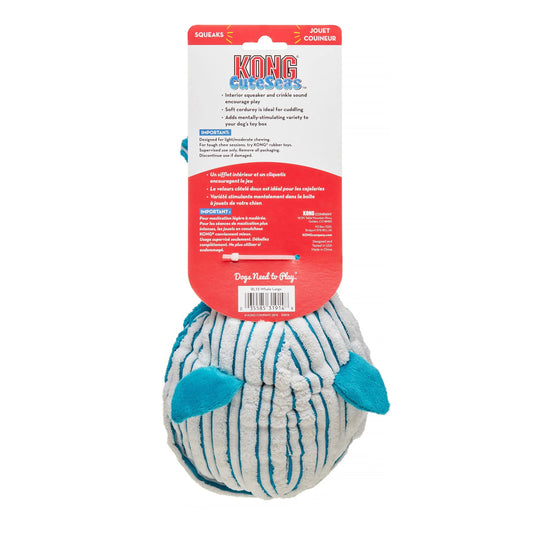 Cuteseas Whale Dog Squeaky Toy, Multicolor, Large