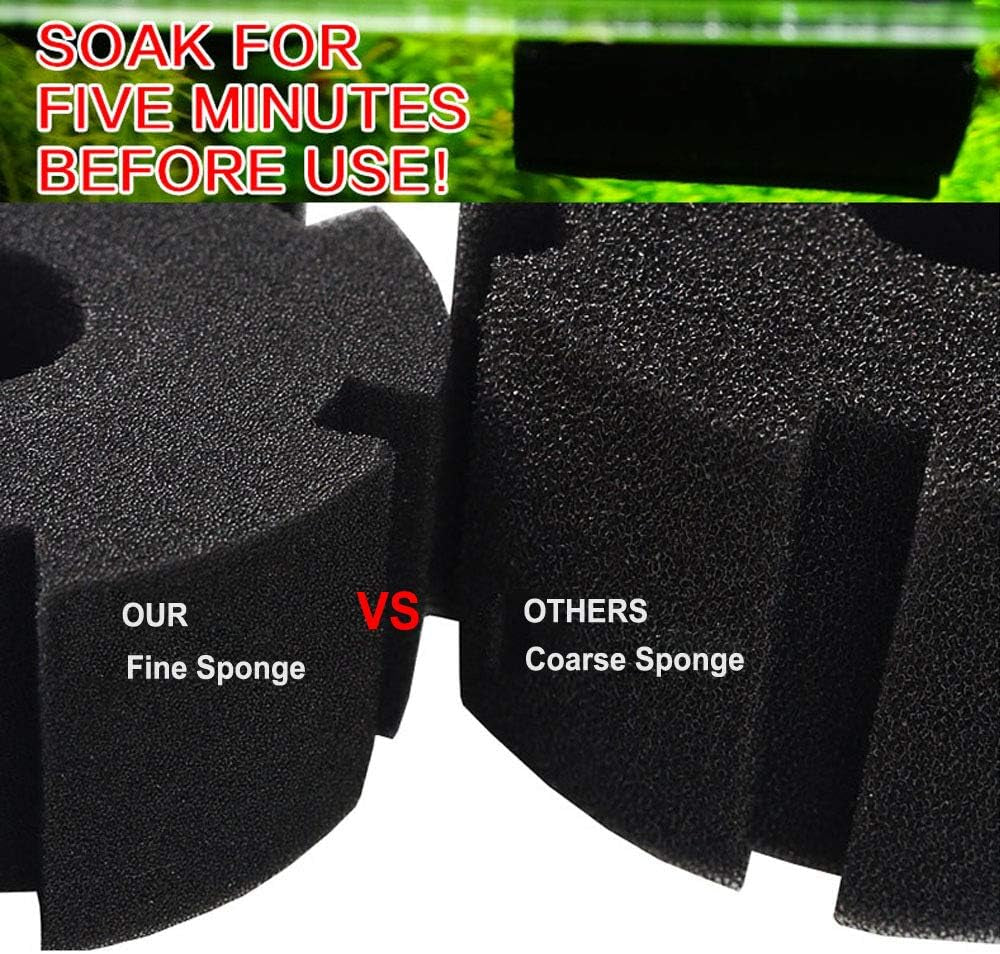 Lefunpets Sponge Filter Breeding Fry Betta Shrimp Nano Fish Tank for Aquarium Fish Tank 5 Gal-10 Gal